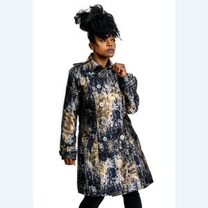 UBU Metallic Jacquard Trench